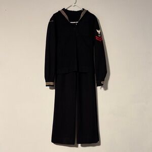 Vintage WWII USS Towhee Men's Navy Sailor Suit Sz. Small